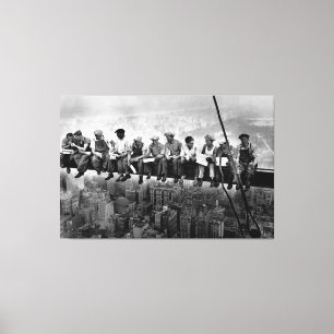 Lunch Atop A Skyscraper 1932 NYC Ironworkers Canvas Print