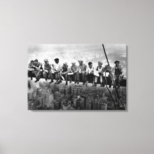 Lunch Atop A Skyscraper 1932 NYC Ironworkers  Canvas Print