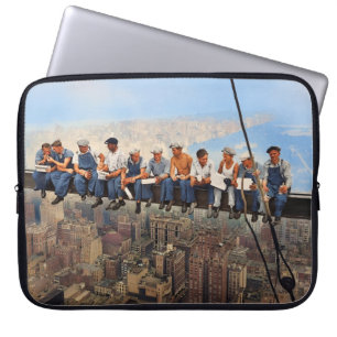 Lunch Atop A Skyscraper 1932 NYC Remastered Colour Laptop Sleeve