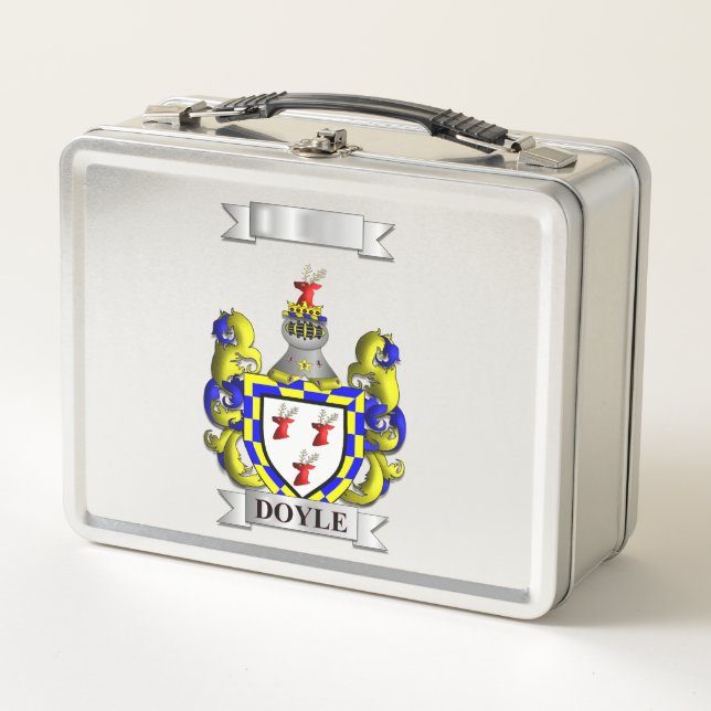 Lunch Box Doyle Irish Surname And Shield (Front)