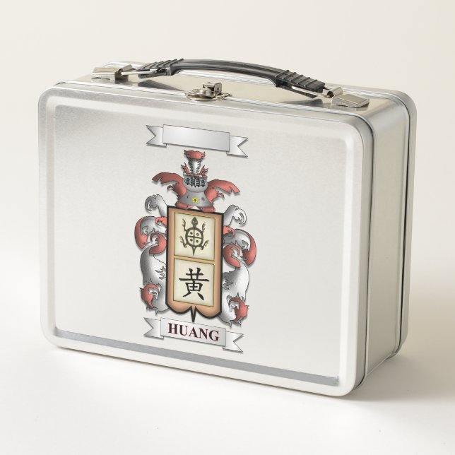 Lunch Box Huang Surname And Shield (Front)