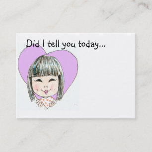 Lunch Box Love Note - Customised Business Card