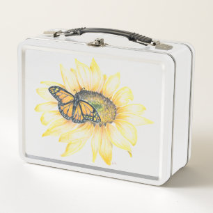 Lunch Box - Monarch on Sunflower