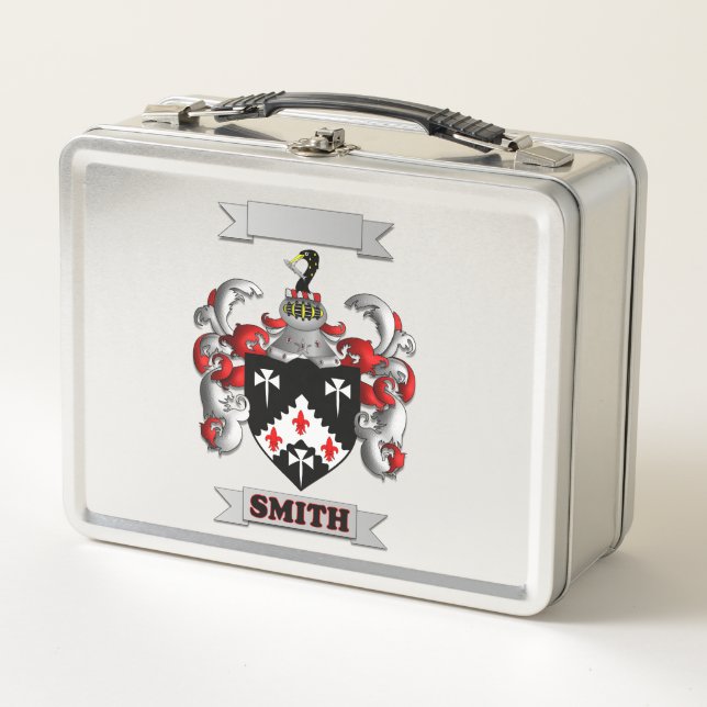 Lunch Box Smith Family Surname And  Shield (Front)