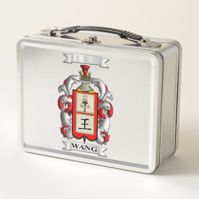 Lunch Box Wang Surname And Shield (Front)