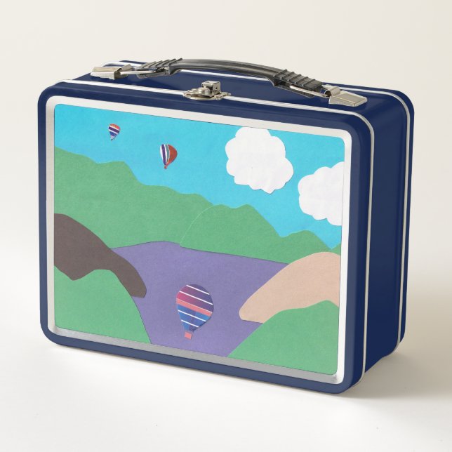 Lunch Box with Lake and Mountain Design (Front)