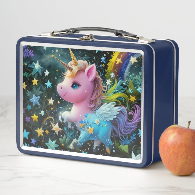 Lunch box with unicorns (In Situ)
