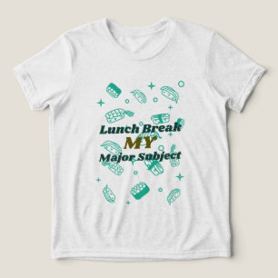 Lunch break my major Subject-School lunch break Tri-Blend Shirt
