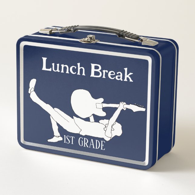 Lunch Break Rock Star Metal Lunch Box (Front)