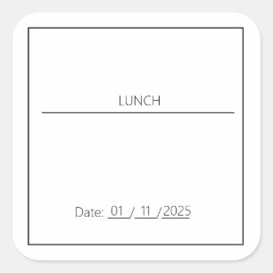LUNCH EDITABLE STICKER