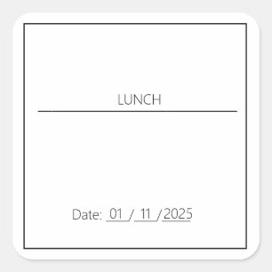 LUNCH EDITABLE STICKER