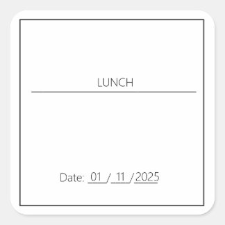 LUNCH EDITABLE STICKER