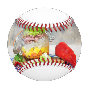 Lunch in a glass baseball