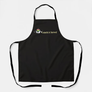 Lunch Is Served Black Apron