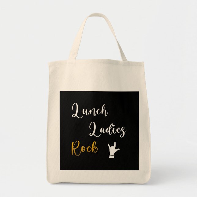 Lunch Ladies Rock Tote Bag (Front)