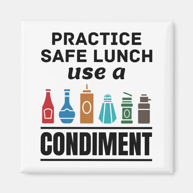 Lunch Lady Cafeteria Food Service Safe Lunch Funny Magnet (Front)