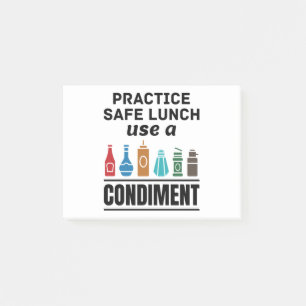 Lunch Lady Cafeteria Food Service Safe Lunch Funny Post-it Notes