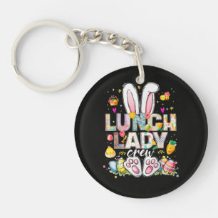 Lunch Lady Crew Funny Bunny Key Ring