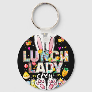 Lunch Lady Crew Funny Bunny Lunch Lady Cafeteria E Key Ring