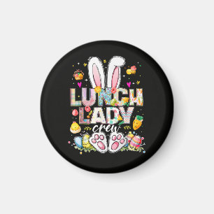 Lunch Lady Crew Funny Bunny Magnet