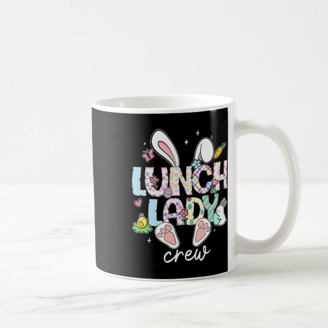 Lunch Lady Crew Funny Lunch Lady Cafeteria Easter  Coffee Mug (Right)
