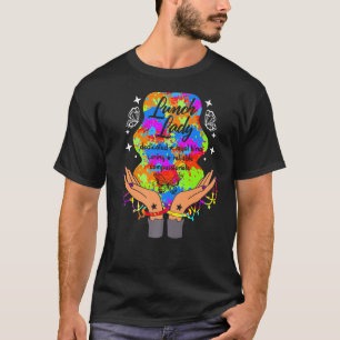Lunch Lady Cute Butterfly School Nutrition Cafeter T-Shirt