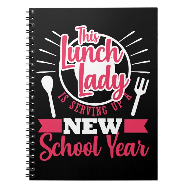 Lunch Lady Funny Back To School Cafeteria Worker Notebook (Front)