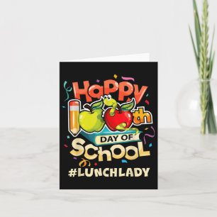 Lunch Lady Happy 100th Day Of School Card