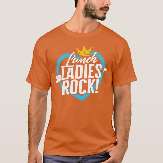 Lunch Lady Lunch Ladies Rockee family T-Shirt (Front)