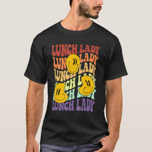 lunch lady retro smile face back to school Cafeter T-Shirt