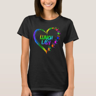 Lunch Lady School Cafeteria Life Funny Cute Valent T-Shirt
