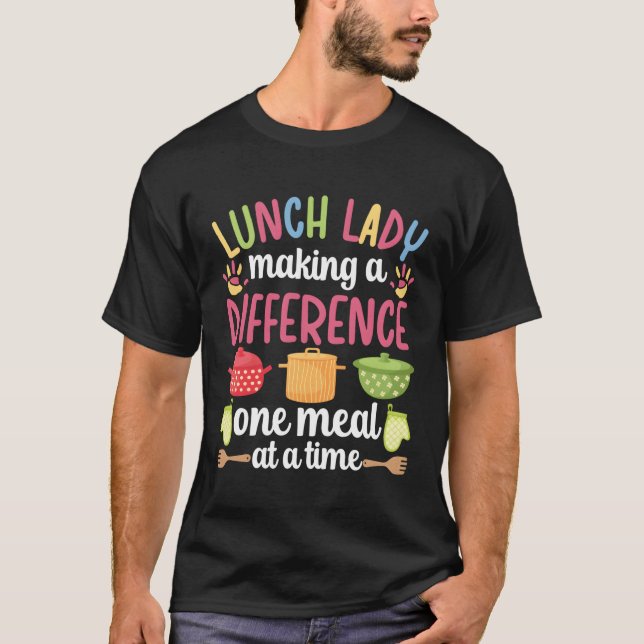Lunch Lady School Cafeteria Worker Best Lunch Ladi T-Shirt (Front)