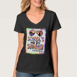 Lunch Lady Schools Out For Summer Tie Dye Last Day T-Shirt