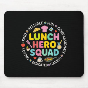 Lunch Lady Squad Lunch Hero Squad Preppy Back To S Mouse Pad