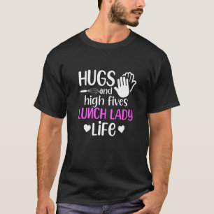 Lunch Lady Team Saying With Graphic Cafeteria Squa T-Shirt