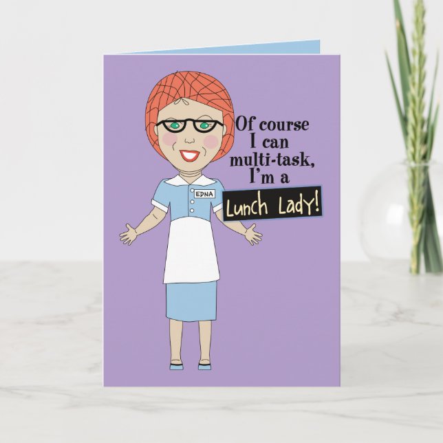 Lunch Lady Thank You Card (Front)