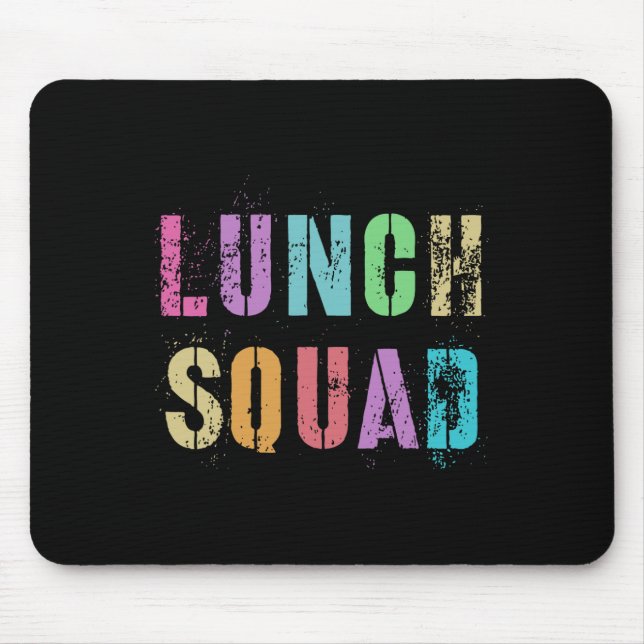 Lunch Squad Back To School Office Food Service Cre Mouse Pad (Front)