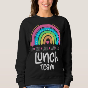Lunch Team Group Leopard Matching School Spirit Da Sweatshirt