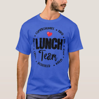 Lunch Team Group Leopard Matching School Spirit Da T-Shirt
