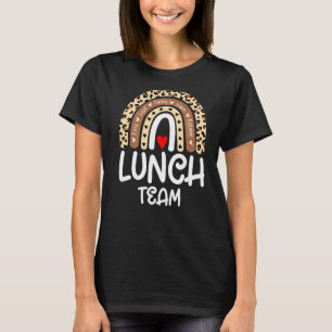 Lunch Team Group Leopard Matching School Spirit Da T-Shirt