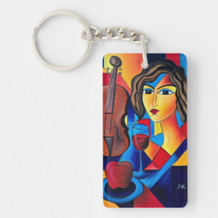 Lunch with Colors Key Ring