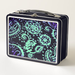 Lunchbox seafoam green and purple gradient design