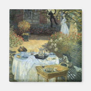 Luncheon by Claude Monet, Vintage Impressionism Magnet