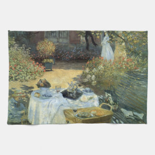 Luncheon by Claude Monet, Vintage Impressionism Tea Towel
