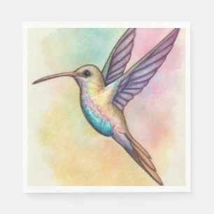 Luncheon hummingbird fun napkin