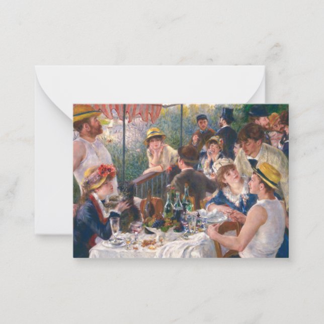 Luncheon of the Boating Party, 1880 by Renoir Card (Front)
