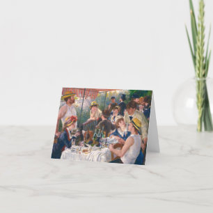 Luncheon of the Boating Party, 1880 by Renoir Thank You Card