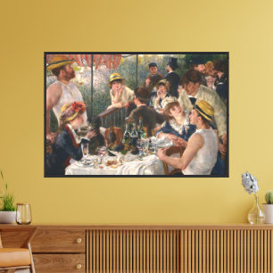 Luncheon of the Boating Party - Auguste Renoir Canvas Print