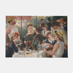 Luncheon of the Boating Party - Auguste Renoir Doormat