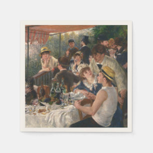 Luncheon of the Boating Party - Auguste Renoir Napkin